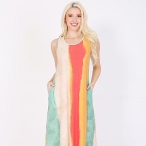 A - line maxi Dress sleeveless